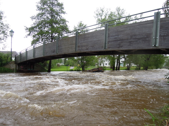 Hochwassergefahr an der Rodl
